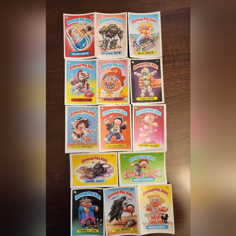 Vintage Garbage Pail Kids Cards Lot of 14